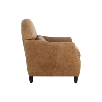 Cynthia Lounge Chair - Camel Leather