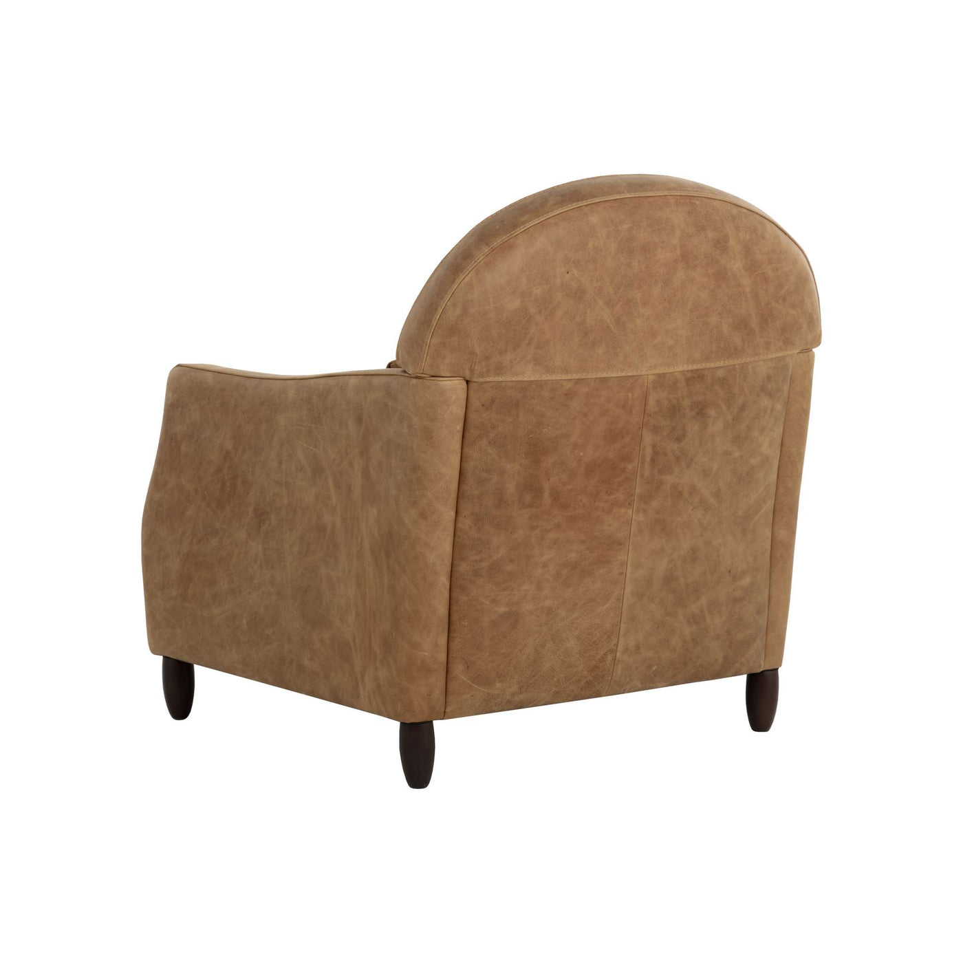 Cynthia Lounge Chair - Camel Leather