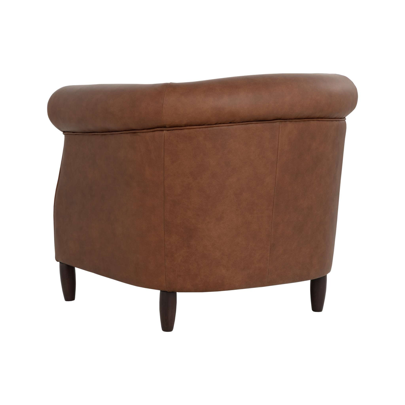 Marjorie Lounge Chair - Cognac Leather