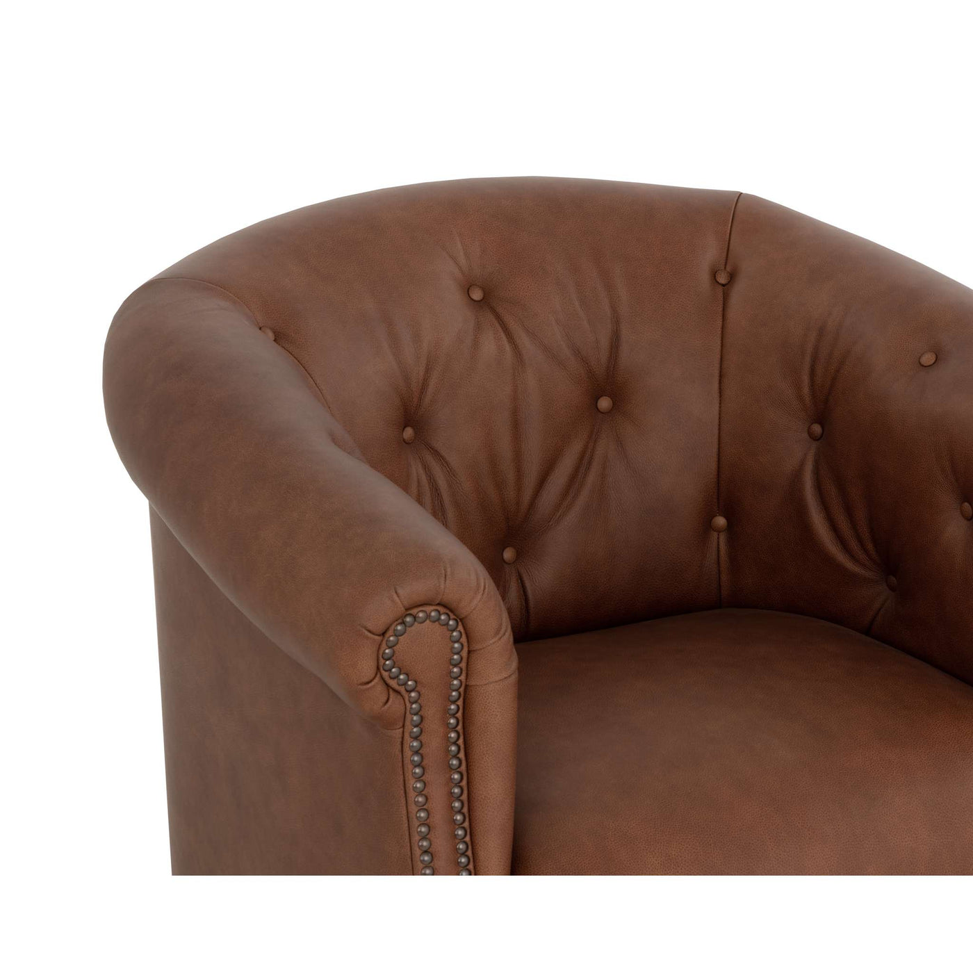 Marjorie Lounge Chair - Cognac Leather