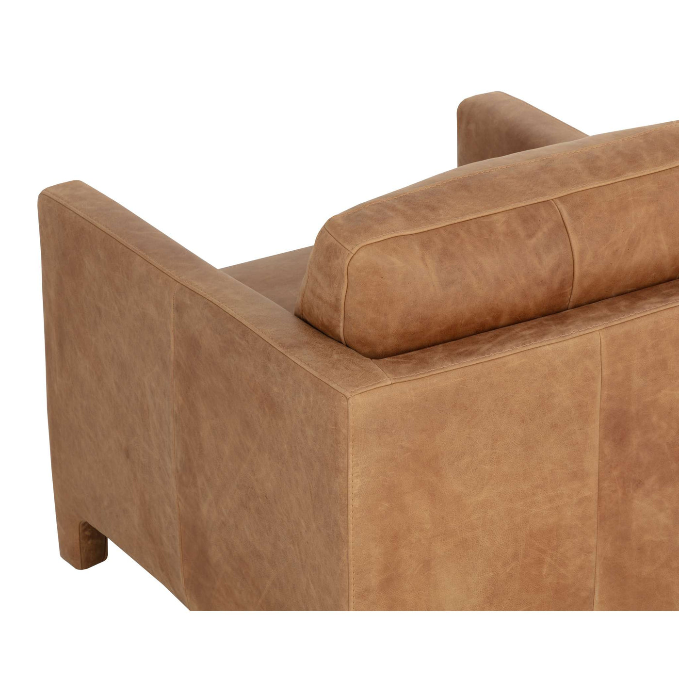 RODNEY LOUNGE CHAIR - CAMEL LEATHER