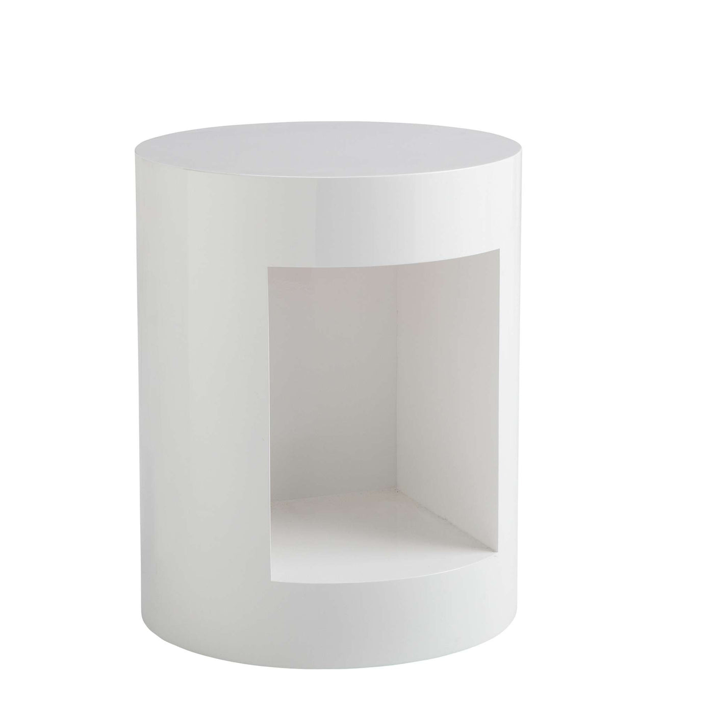 Beacon End Table - High Gloss White