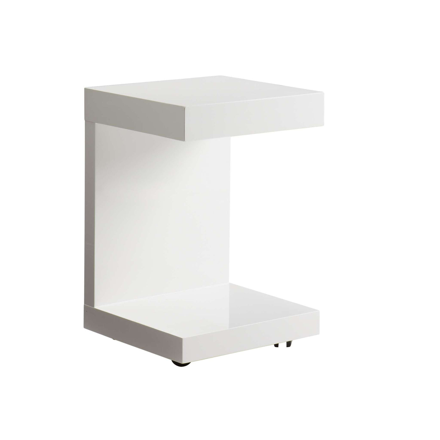 Bachelor End Table - High Gloss White