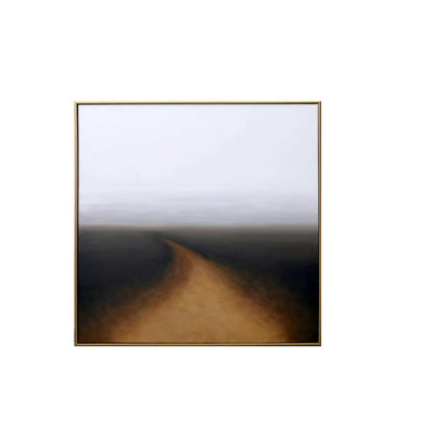 AUTUMN SILENCE - 48" X 48" - GOLD FLOATER FRAME