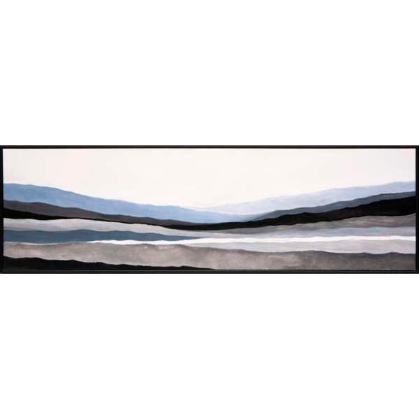 MYSTIC LANDSCAPE - 72" X 22" - BLACK FLOATER FRAME