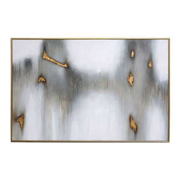 WATER MARKS - 72" X 48" - GOLD FLOATER FRAME