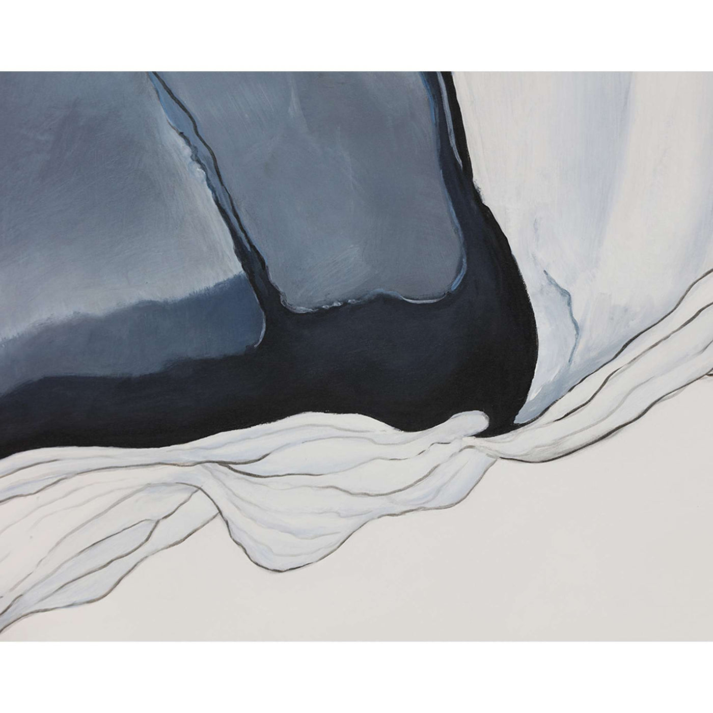 Glacial Rock - 48" X 72" - Black Floater Frame