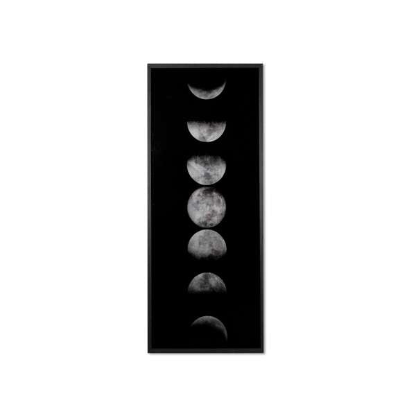 MOON PHASES - 72" X 30" - CHARCOAL FRAME