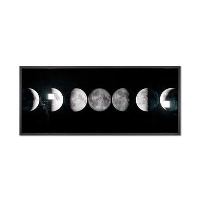 MOON PHASES - 72" X 30" - CHARCOAL FRAME