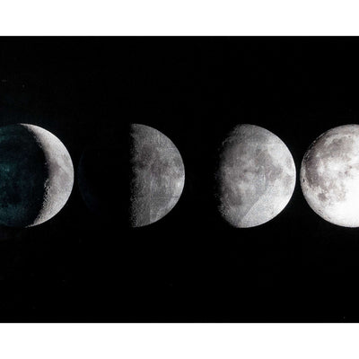 MOON PHASES - 72" X 30" - CHARCOAL FRAME