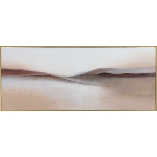 DESERT SANDS - 72" X 30" - GOLD FLOATER FRAME