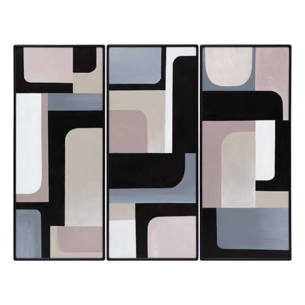 RADICAL INTERPRETATION (SET OF 3) - 28" X 66" - BLACK FLOATER FRAME