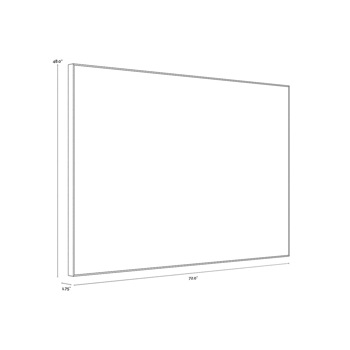 Smooth Operator - 72" X 48" - Light Brown Floater Frame