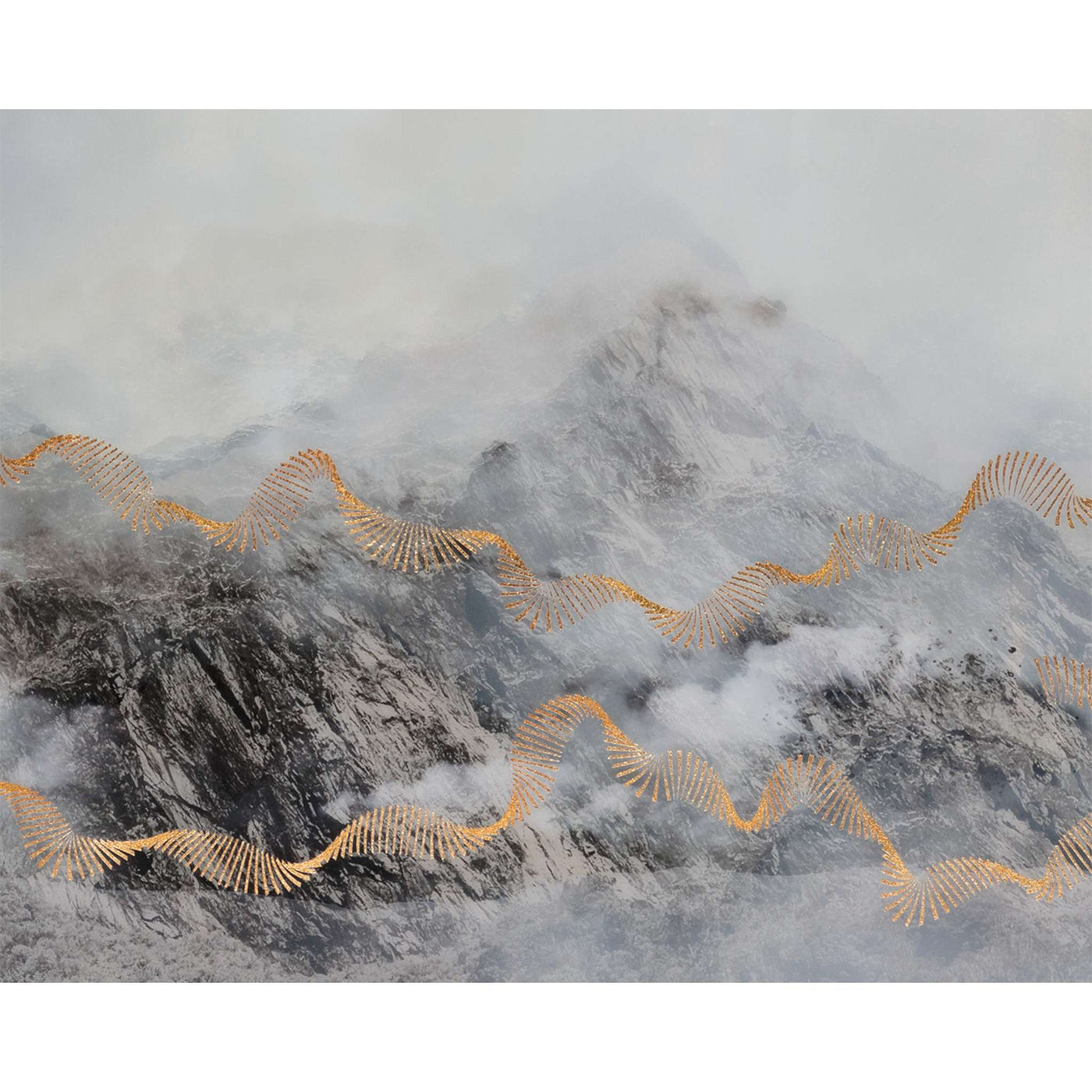 MYSTIC MOUNTAIN - 72" X 30" - BLACK FRAME