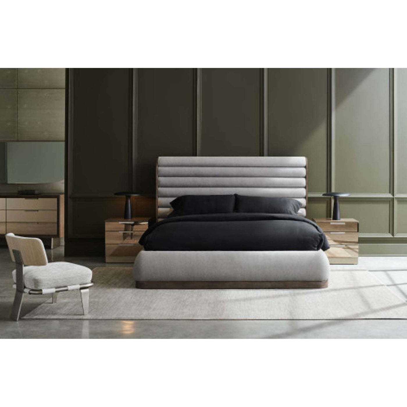 * La Moda Uph Panel Bed - King