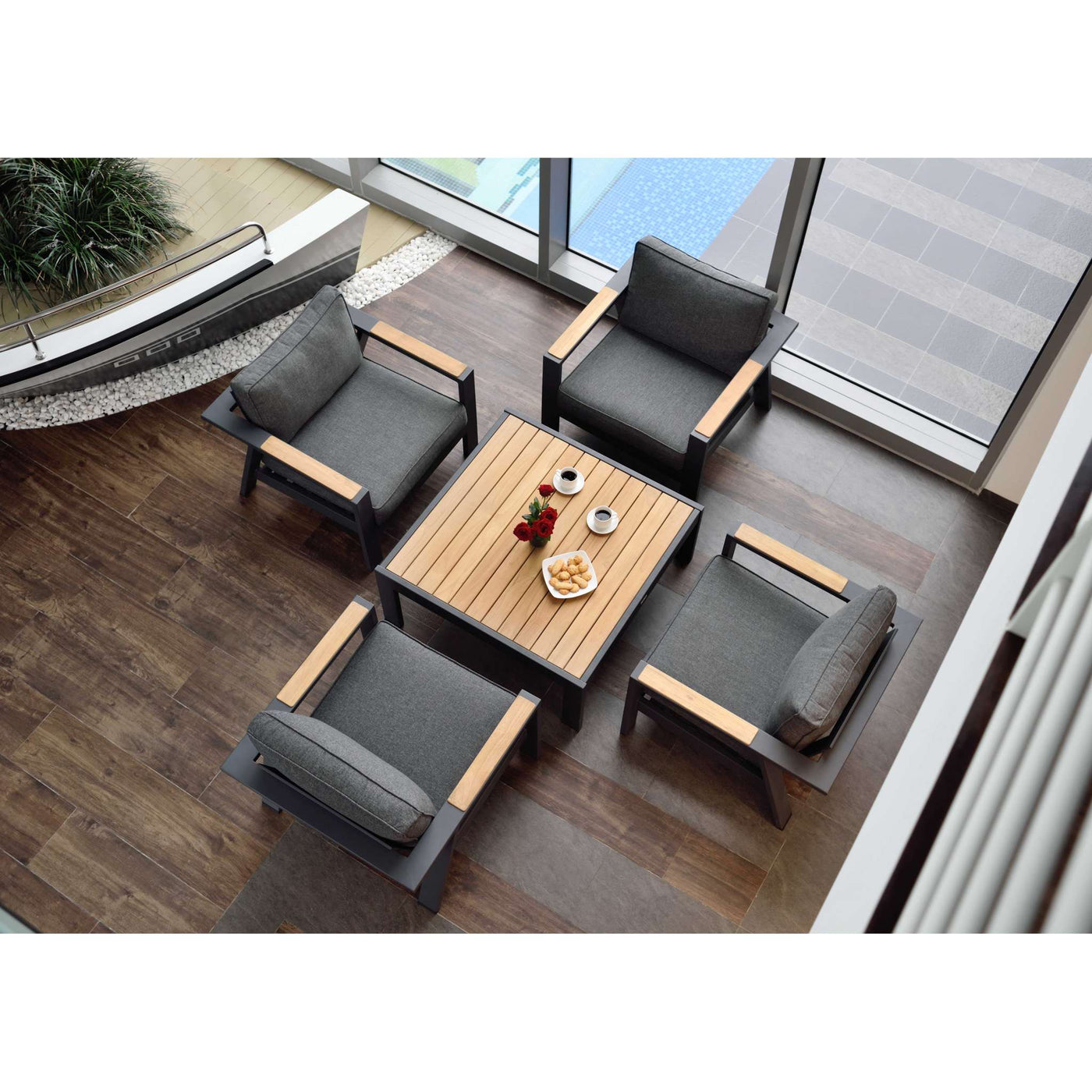 Amazonia Luxem 5 Pieces Seating Set