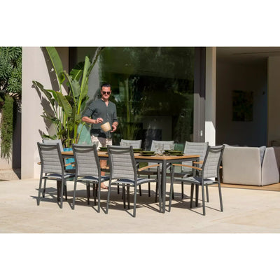 Amazonia Mate 9 Pieces Rectangular Dining Set