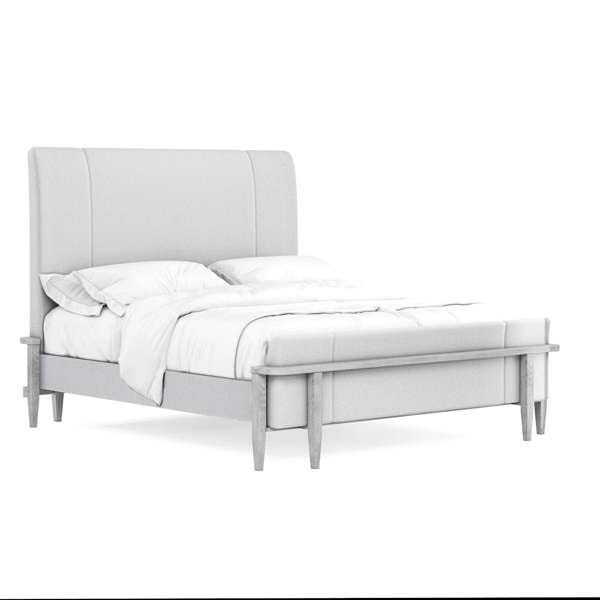 Post Queen / King Upholstered Panel Bed Side Rails