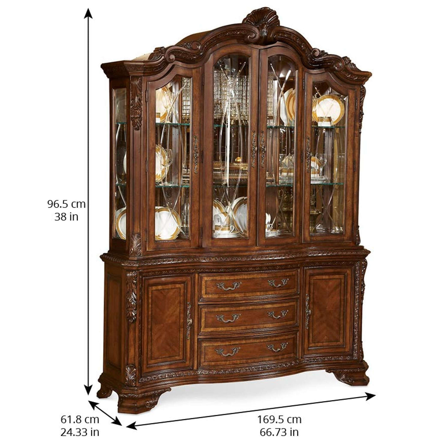 Old World China Cabinet