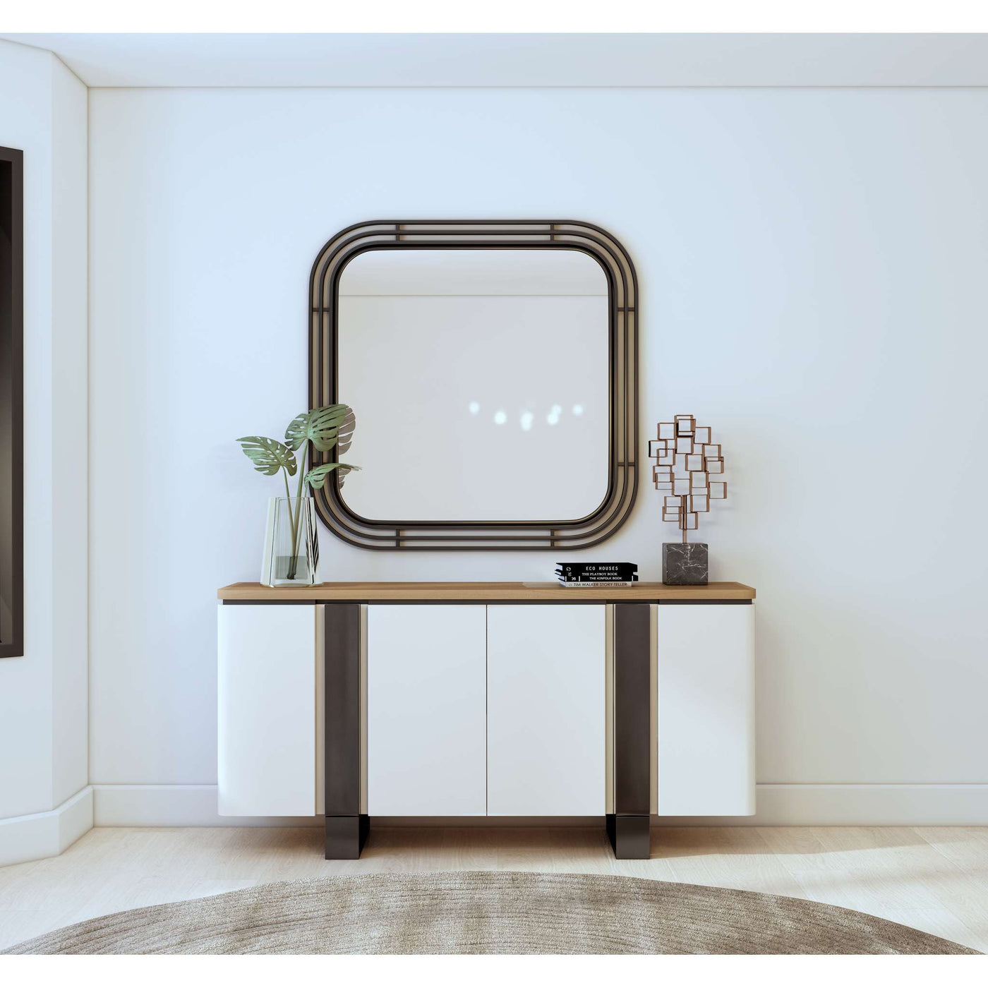 Portico Square Mirror