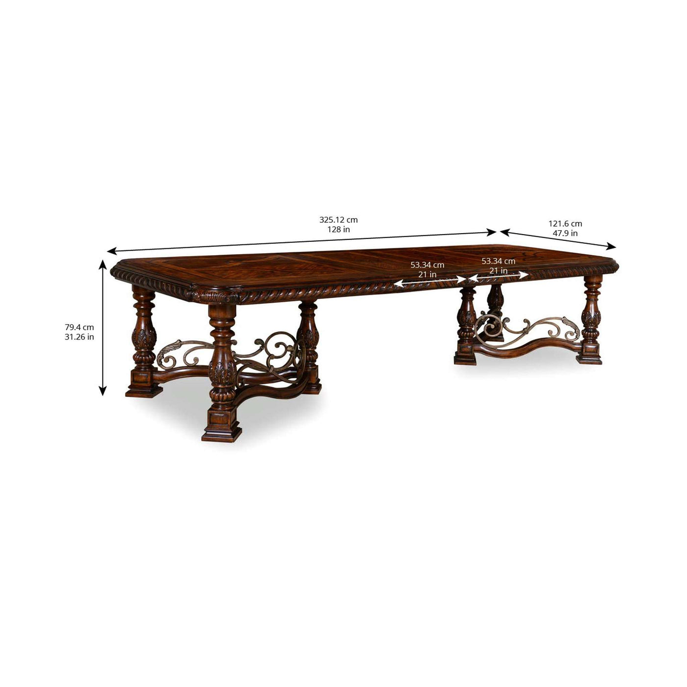 Valencia Trestle Dining Table