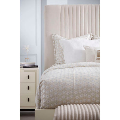 Blanc Upholstered Panel Bed