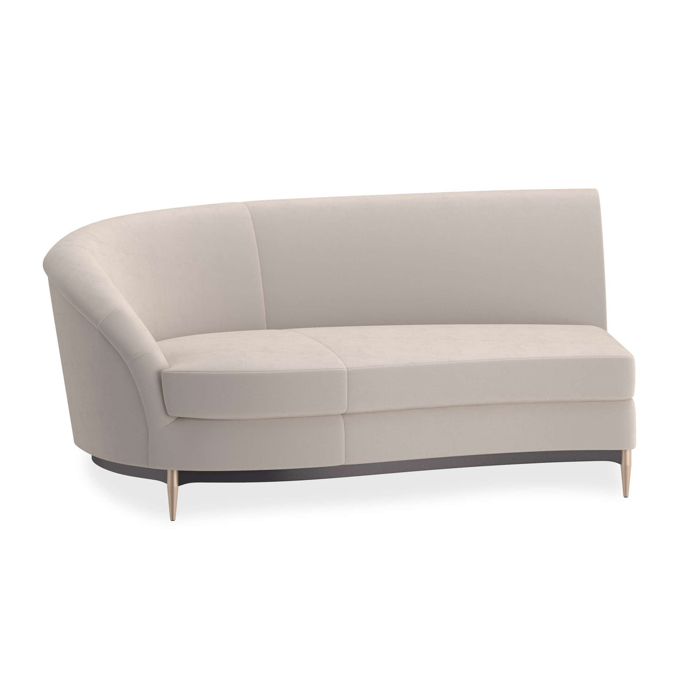 Three's Company Sofa & Chaise Sectionals (Grey)