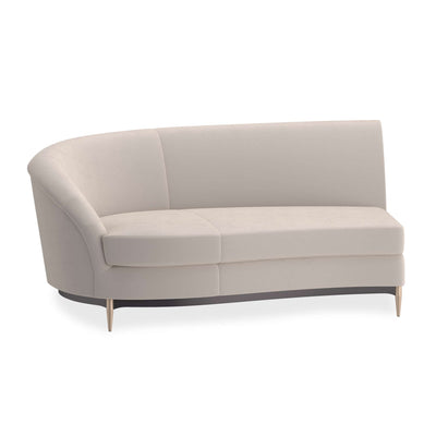 Three's Company Sofa & Chaise Sectionals (Grey)