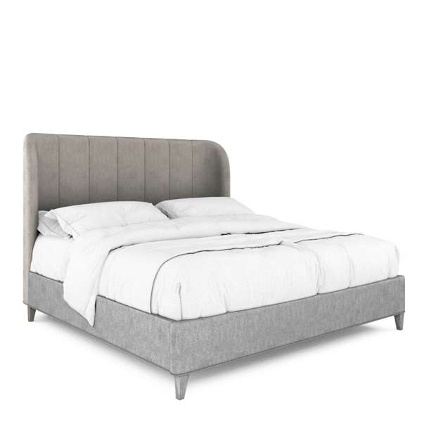 Vault King / Cal-King Upholstered Shelter Bed Headboard