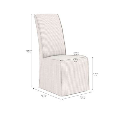 Post Slipcover Side Chair (Sold as Set of 2)