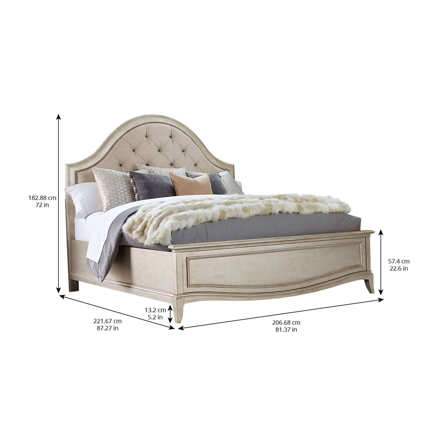 Starlite Upholstered Panel Bed