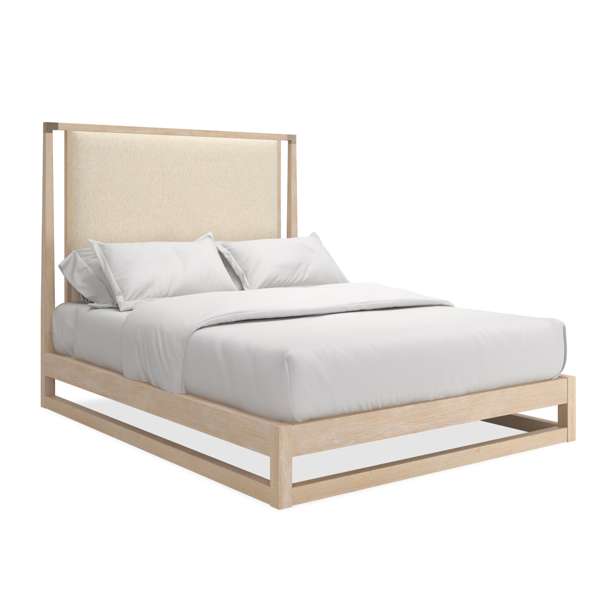 * Pinstripe Uph Light Bed - Qn