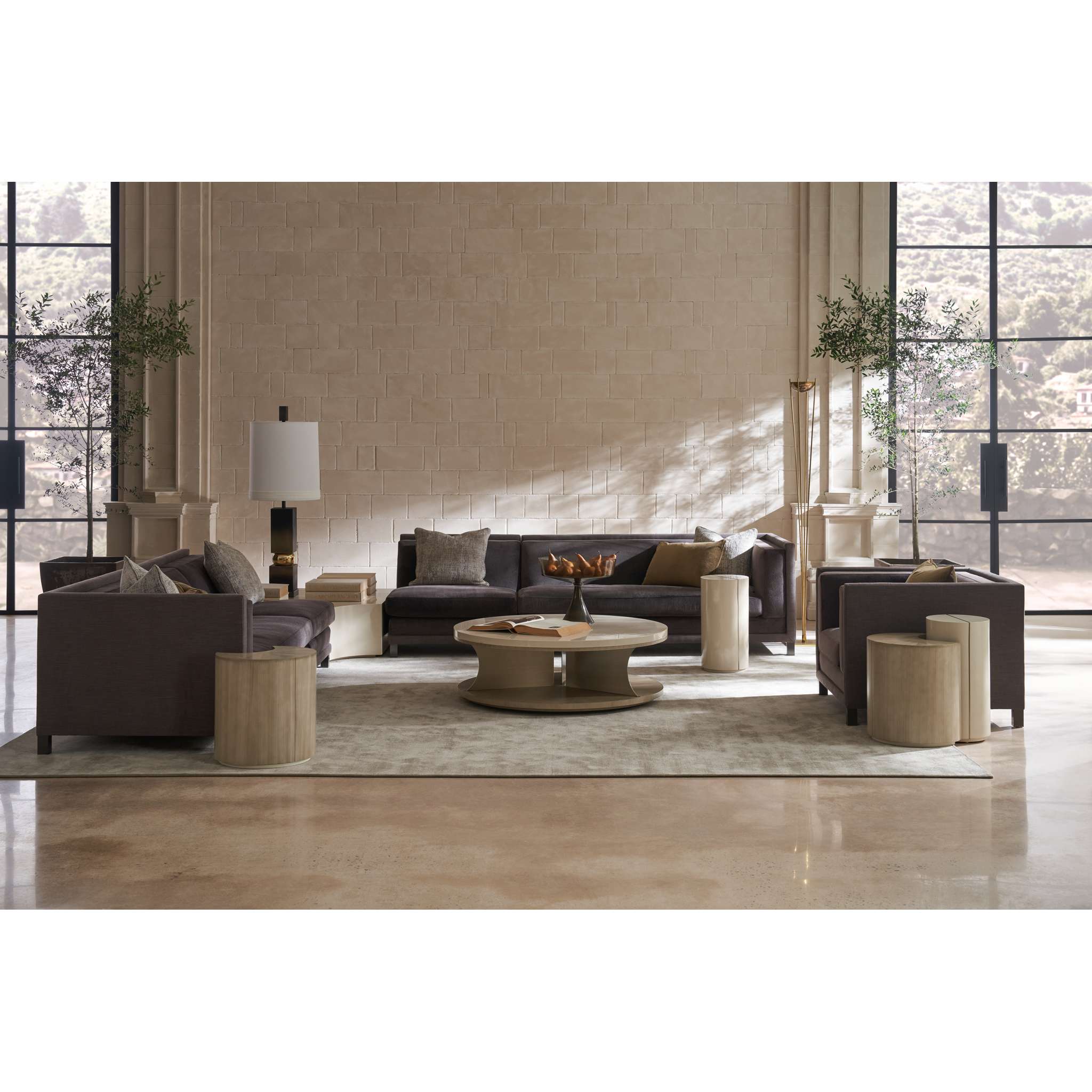 Tuxedo Sofa & Sectionals (Brown)