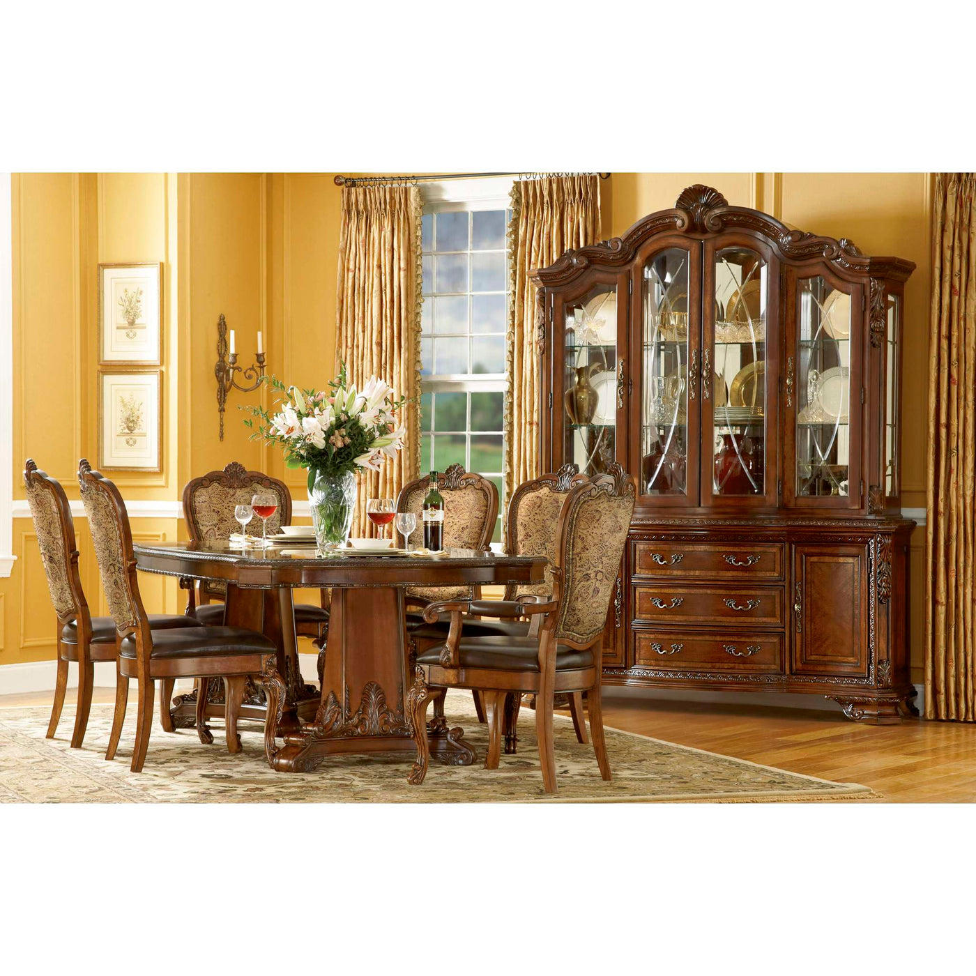 Old World China Cabinet