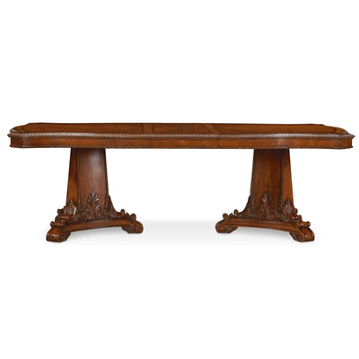 Old World Double Pedestal Dining Table