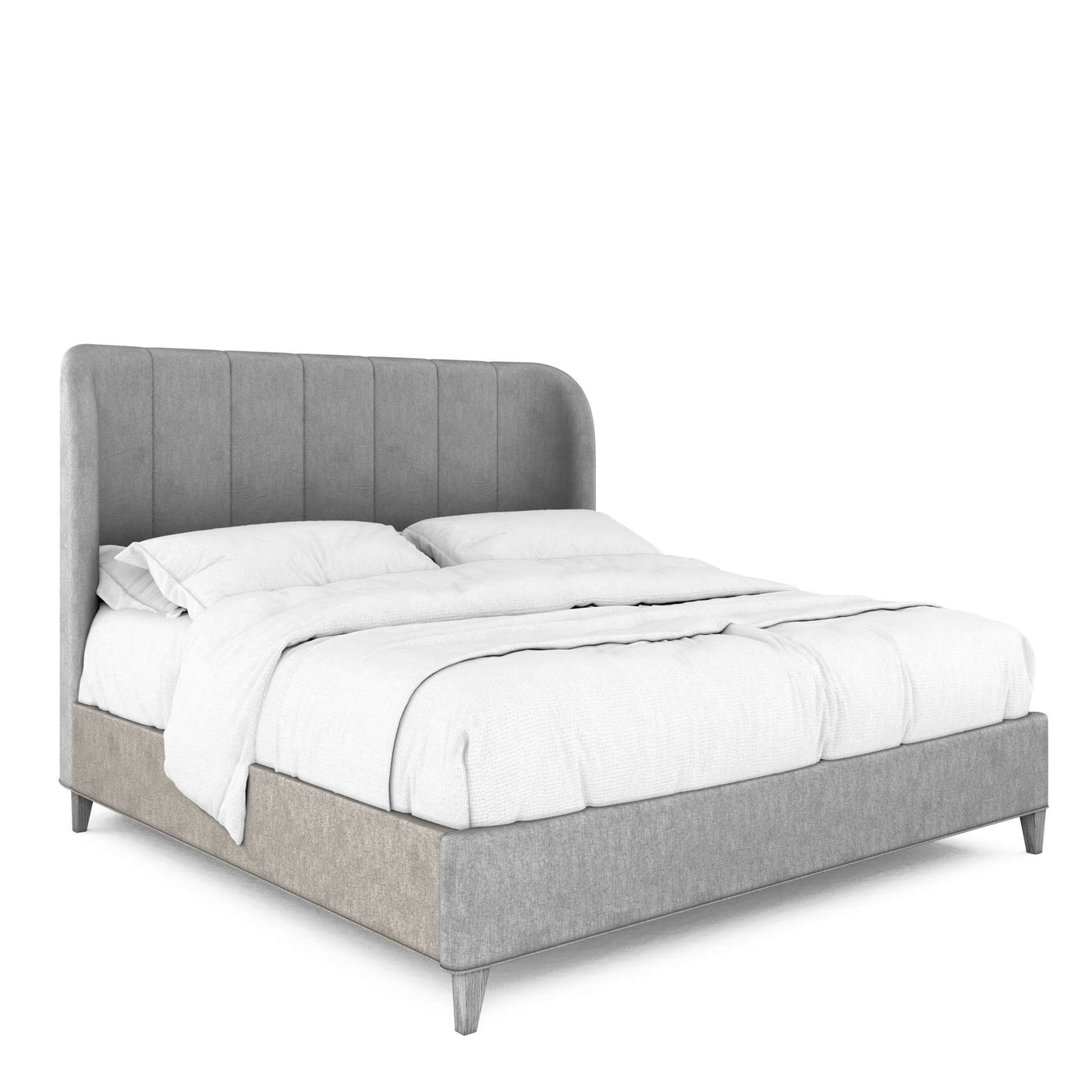 Vault Cal-King Upholstered Shelter Bed Rails