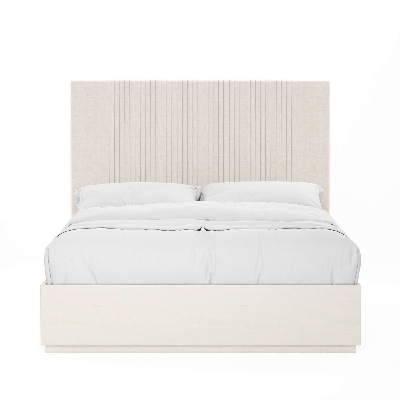 Blanc Upholstered Panel Bed