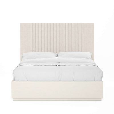 Blanc Upholstered Panel Bed