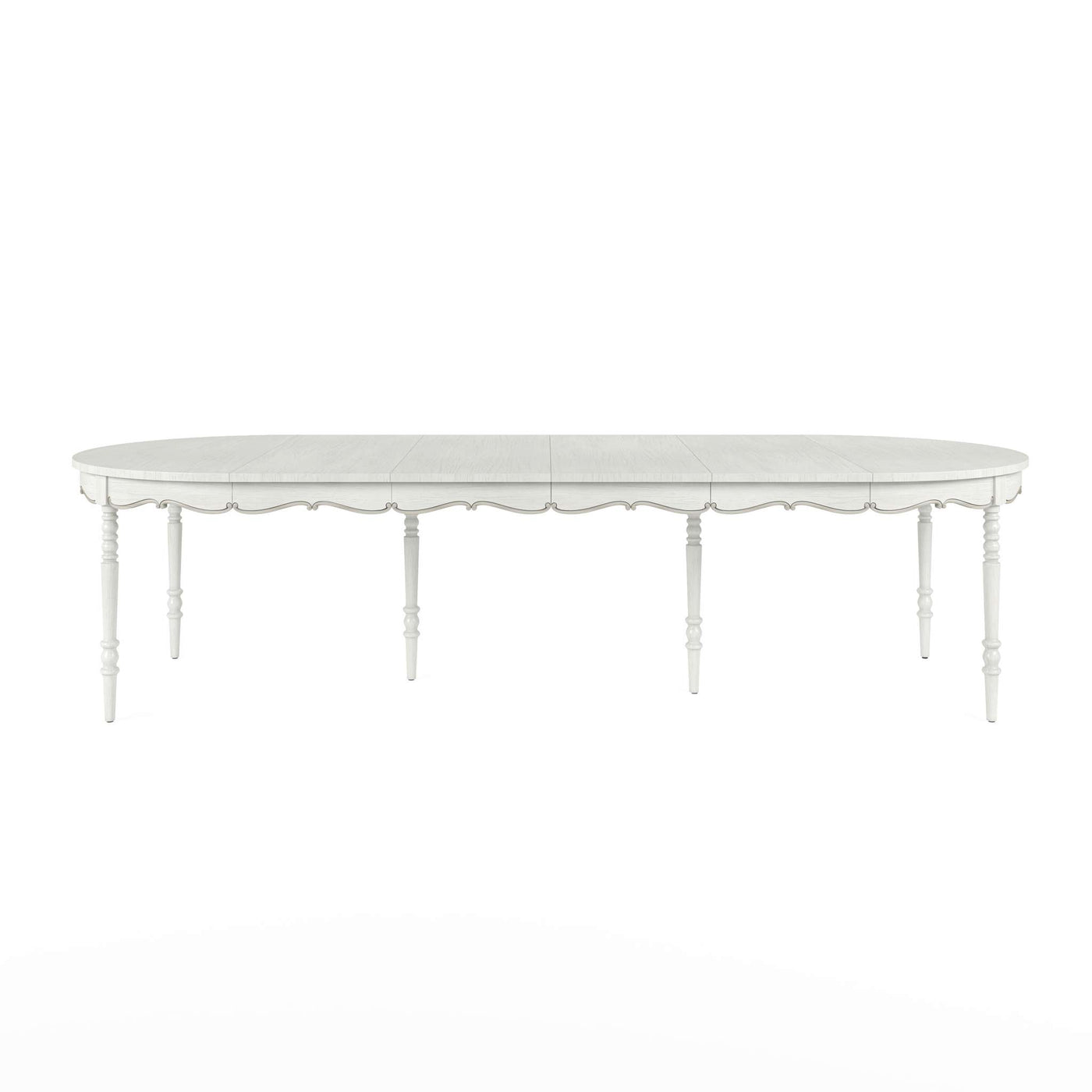 White Lenticular Dining Table