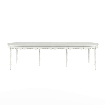 White Lenticular Dining Table