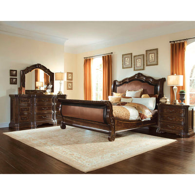 Valencia Upholstered Sleigh Bed