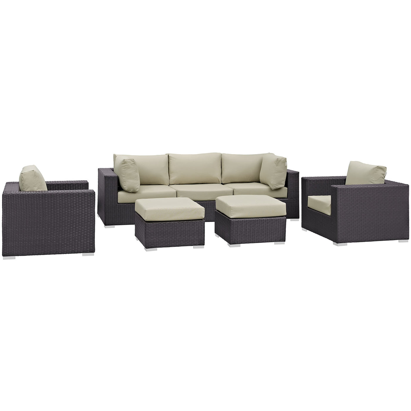 Convene 7 Piece Outdoor Patio Sectional Set