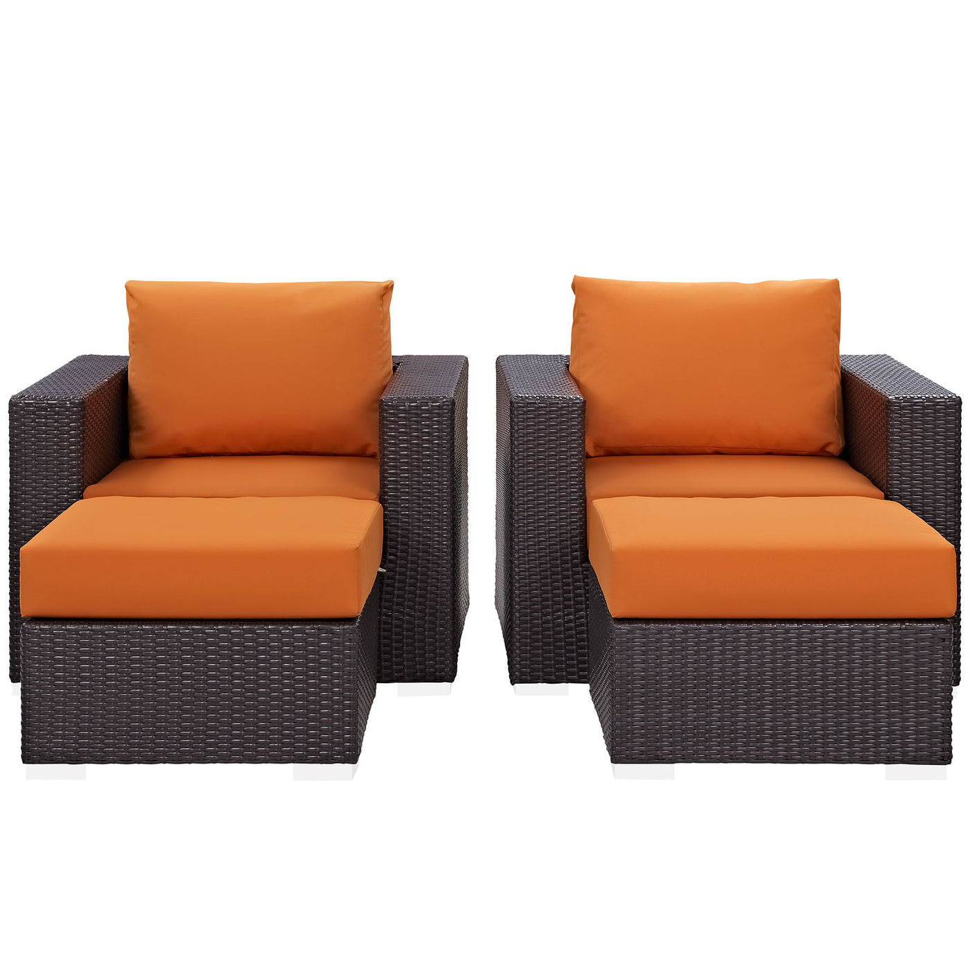 Convene 4 Piece Outdoor Patio Sectional Set