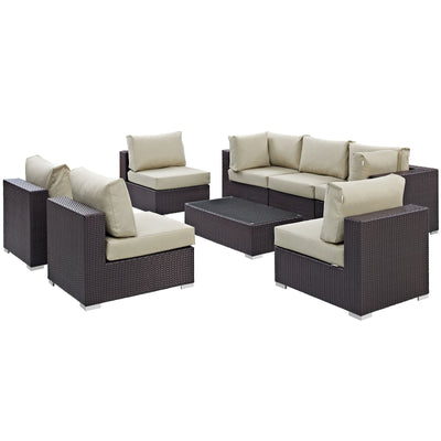 Convene 8 Piece Outdoor Patio Sectional Set