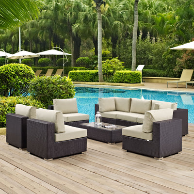 Convene 8 Piece Outdoor Patio Sectional Set