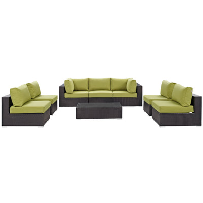 Convene 8 Piece Outdoor Patio Sectional Set