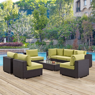 Convene 8 Piece Outdoor Patio Sectional Set