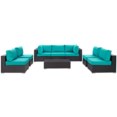 Convene 8 Piece Outdoor Patio Sectional Set