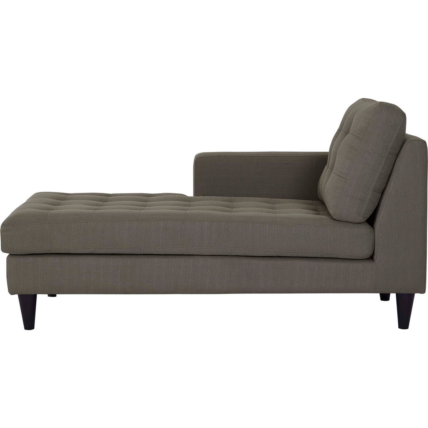 Empress Left-Arm Upholstered Fabric Chaise