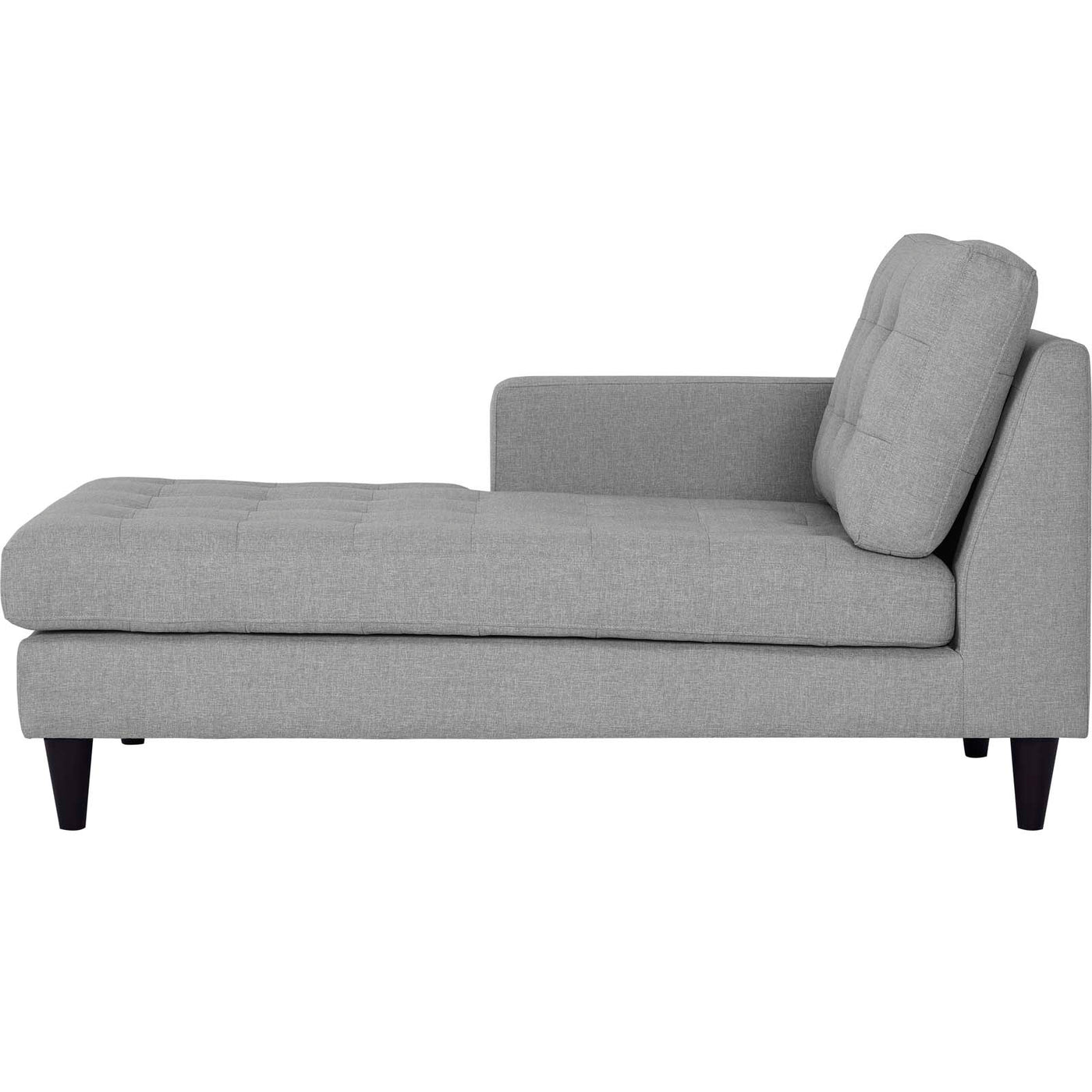 Empress Left-Arm Upholstered Fabric Chaise